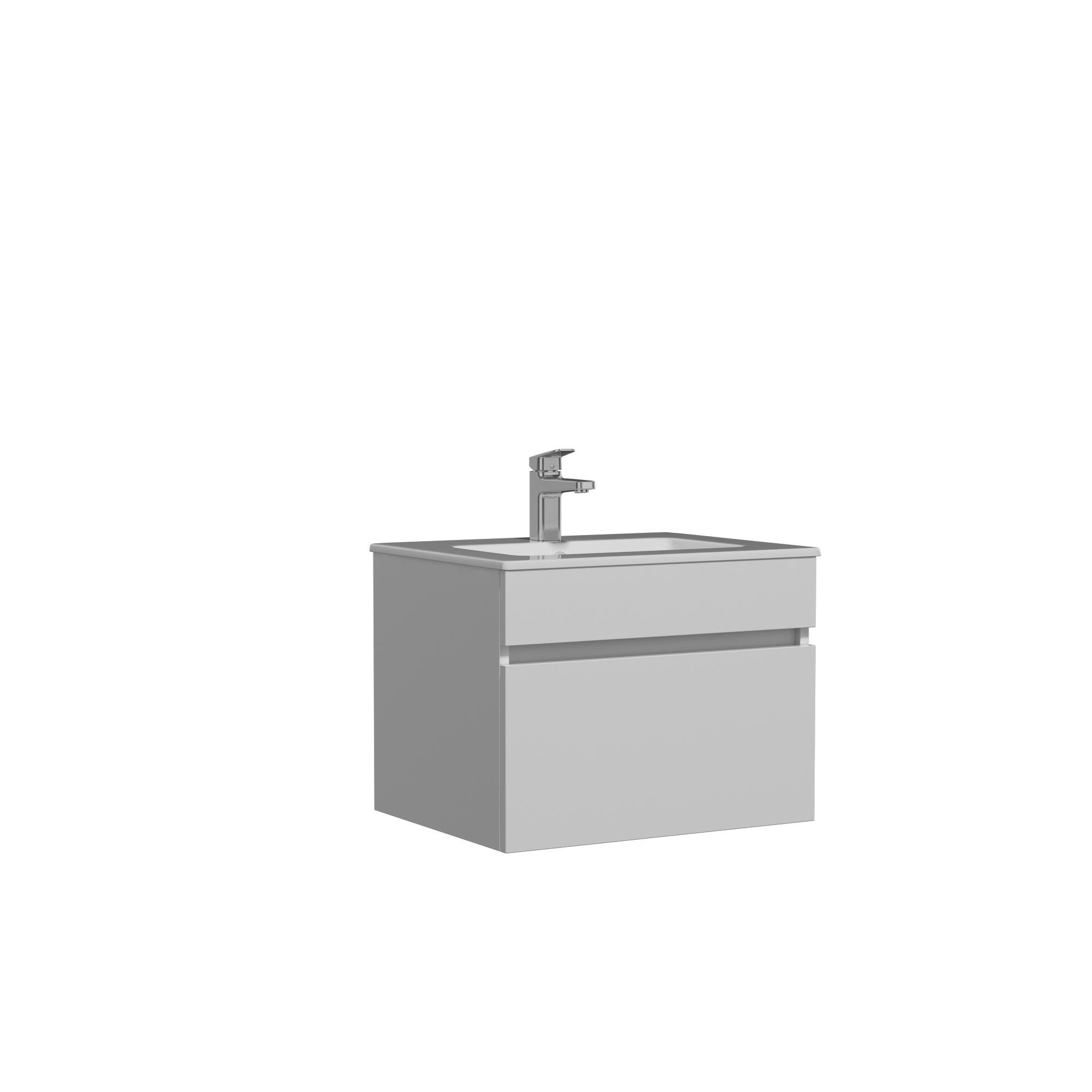 MARKA}Banyo DolaplarıV2061SBVito Alt Dolap 61 cm Beyaz