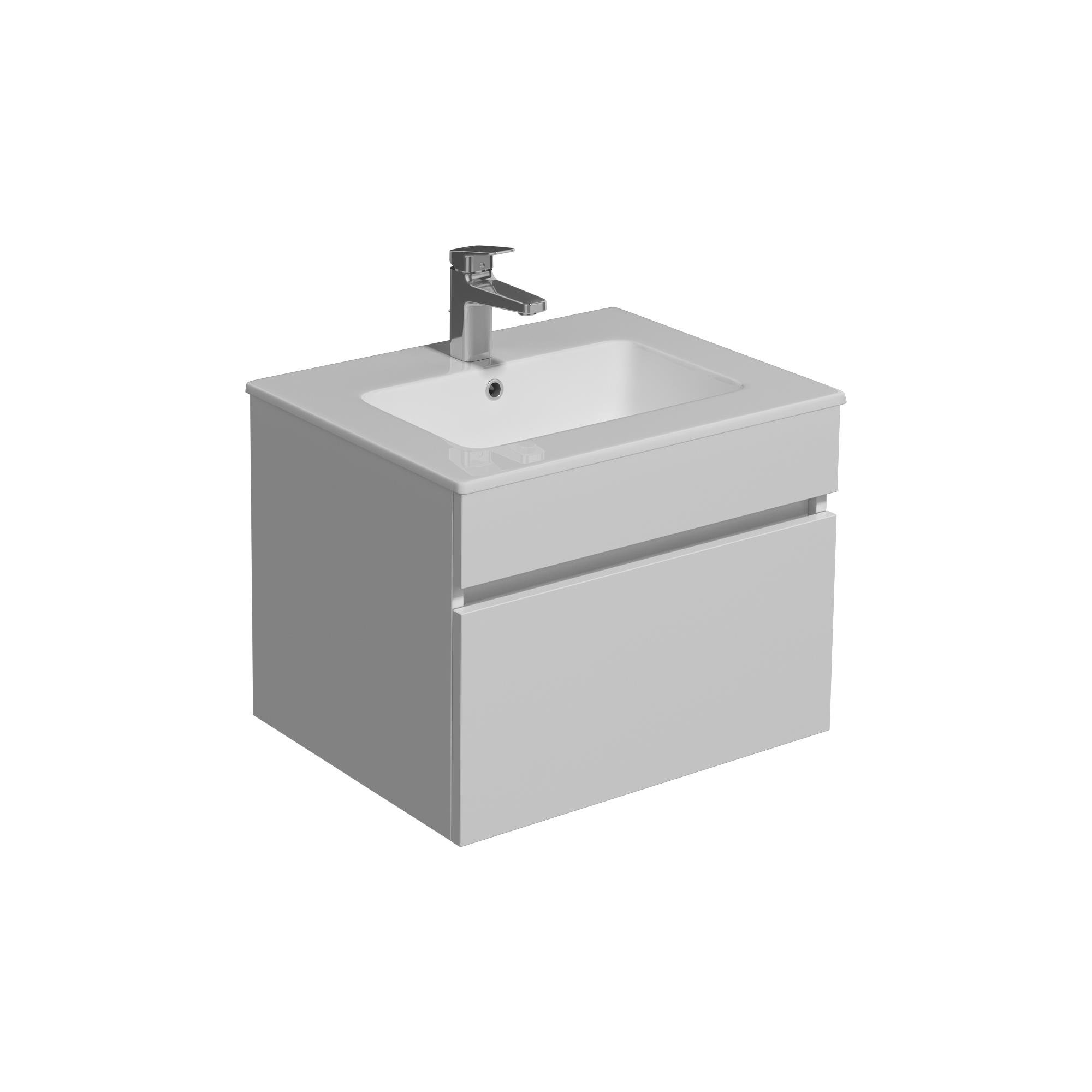 MARKA}Banyo DolaplarıV2061SBVito Alt Dolap 61 cm Beyaz