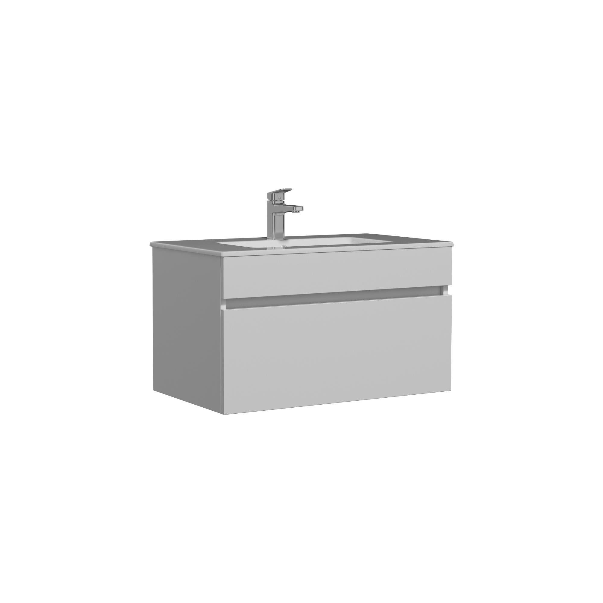 MARKA}Banyo DolaplarıV2081SBVito Alt Dolap 81 cm Beyaz