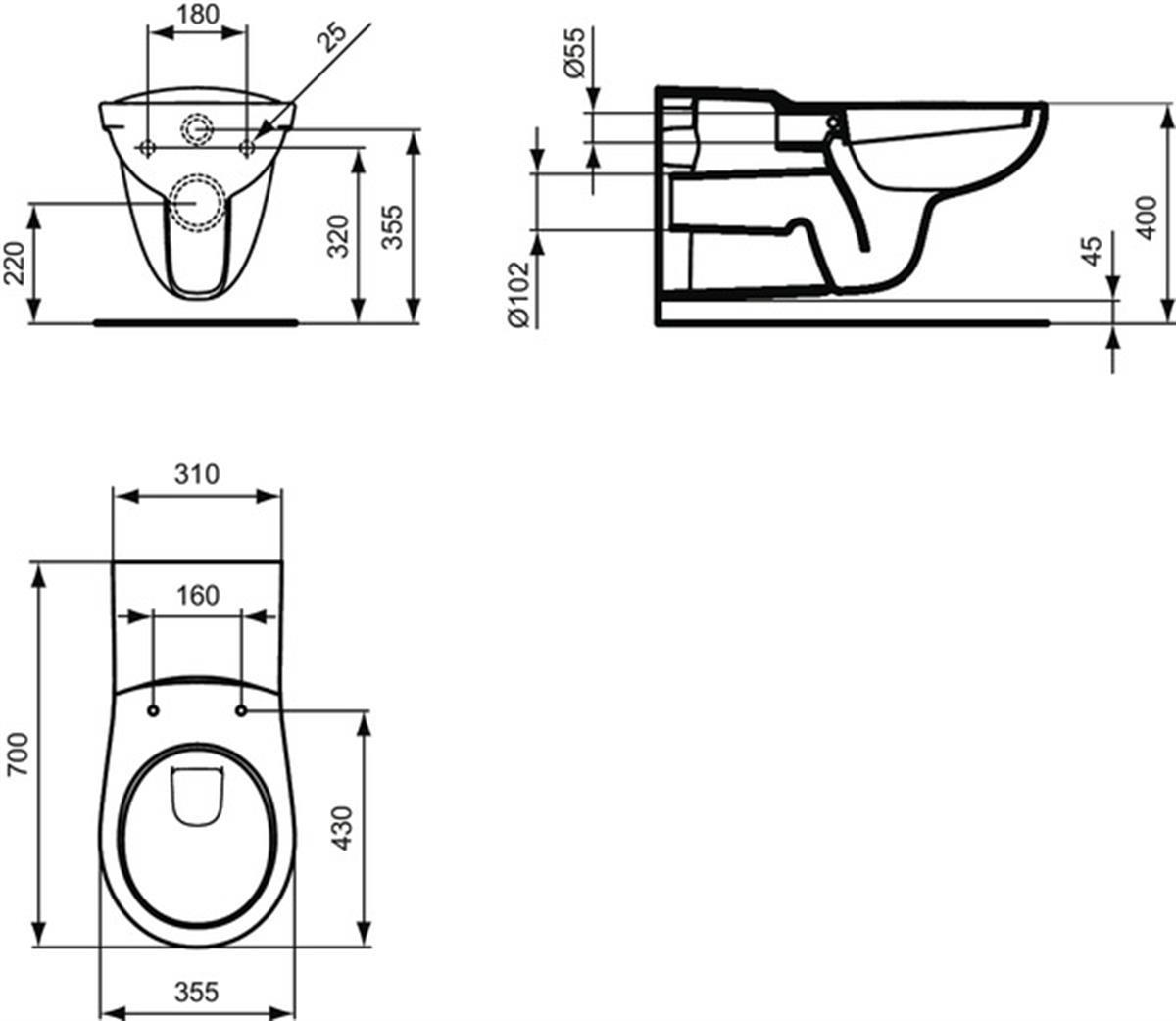MARKA}Bedensel Engelli / Doktor BataryasıV340401Contour 21 Engelli Asma Klozet