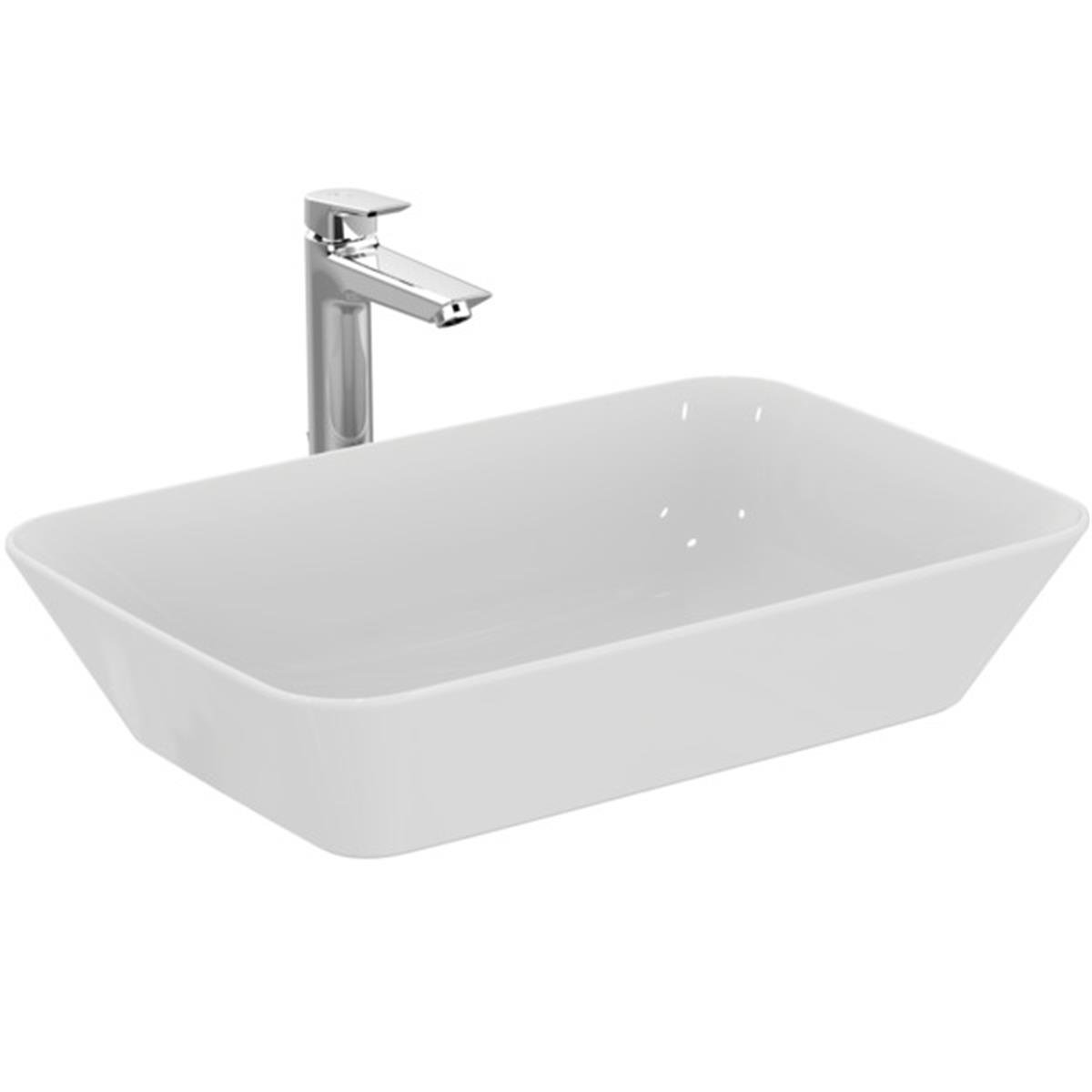 MARKA}Çanak LavabolarE034801Connect Air Tezgah Üstü Dikdörtgen Çanak Lavabo 60 cm