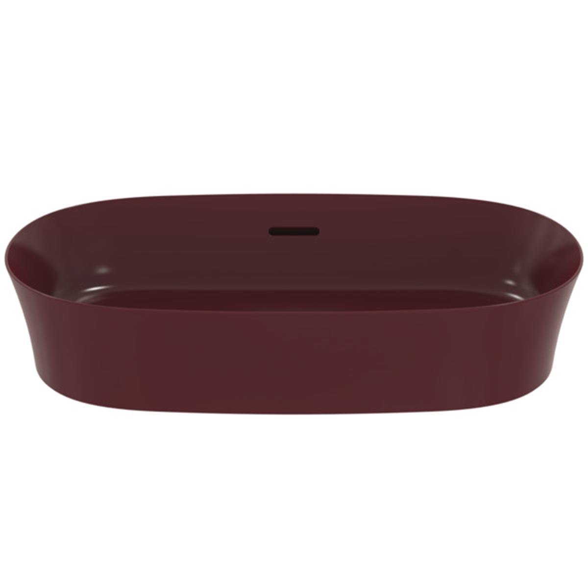 MARKA}Çanak LavabolarE1397V6Ipalyss Tezgah Üstü Oval Çanak Lavabo 60cm-Nar