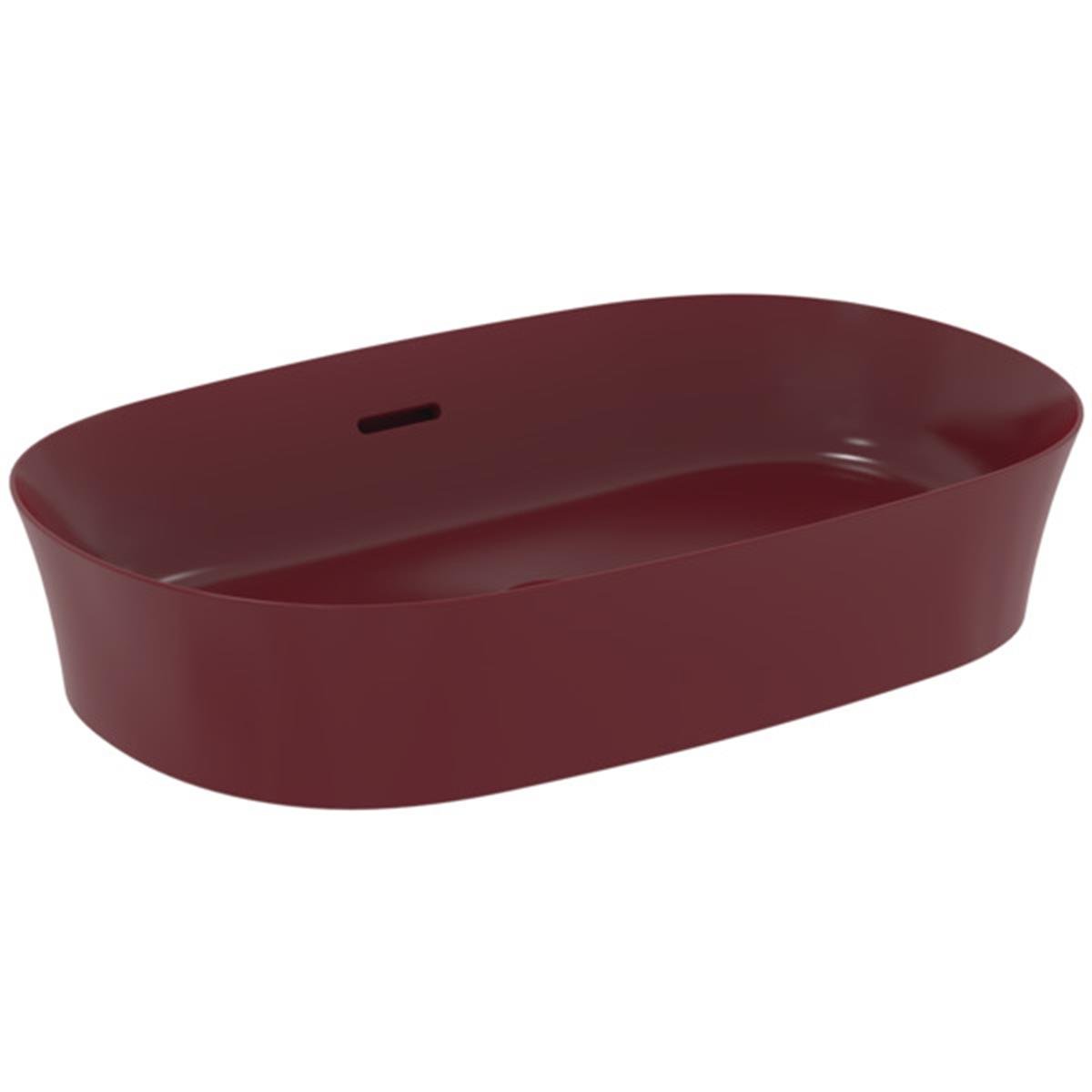 MARKA}Çanak LavabolarE1397V6Ipalyss Tezgah Üstü Oval Çanak Lavabo 60cm-Nar
