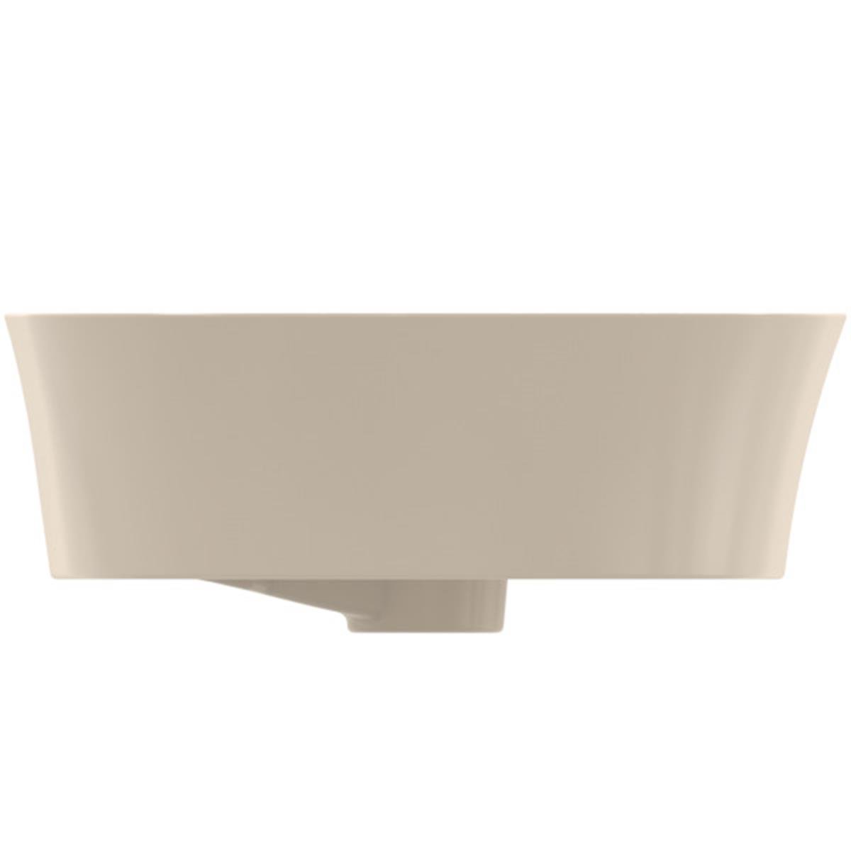 MARKA}Çanak LavabolarE1397V8Ipalyss Tezgah Üstü Oval Çanak Lavabo 60cm-Vizon