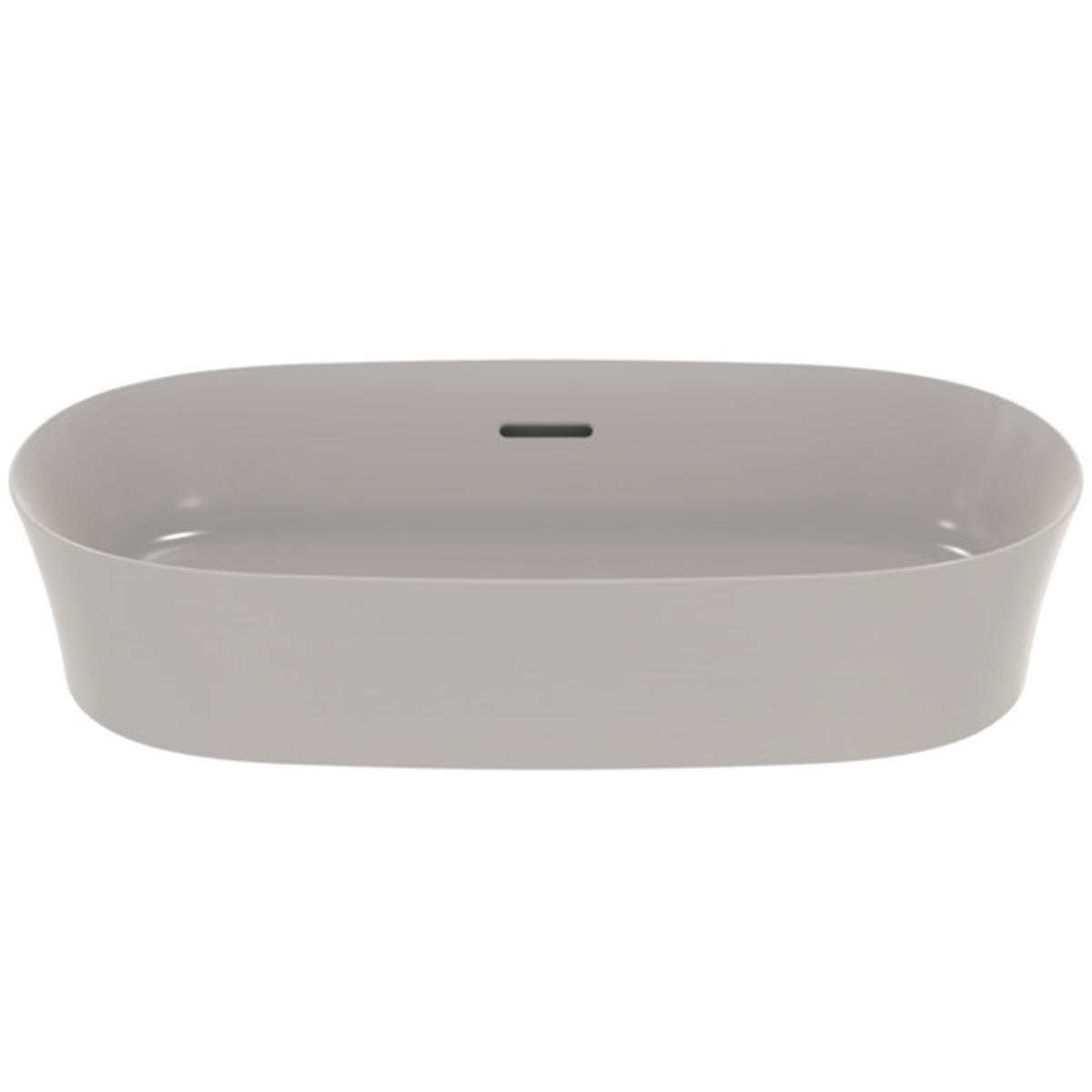 MARKA}Çanak LavabolarE1397V9Ipalyss Tezgah Üstü Oval Çanak Lavabo 60cm-Beton