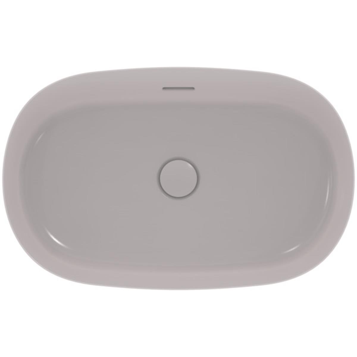 MARKA}Çanak LavabolarE1397V9Ipalyss Tezgah Üstü Oval Çanak Lavabo 60cm-Beton