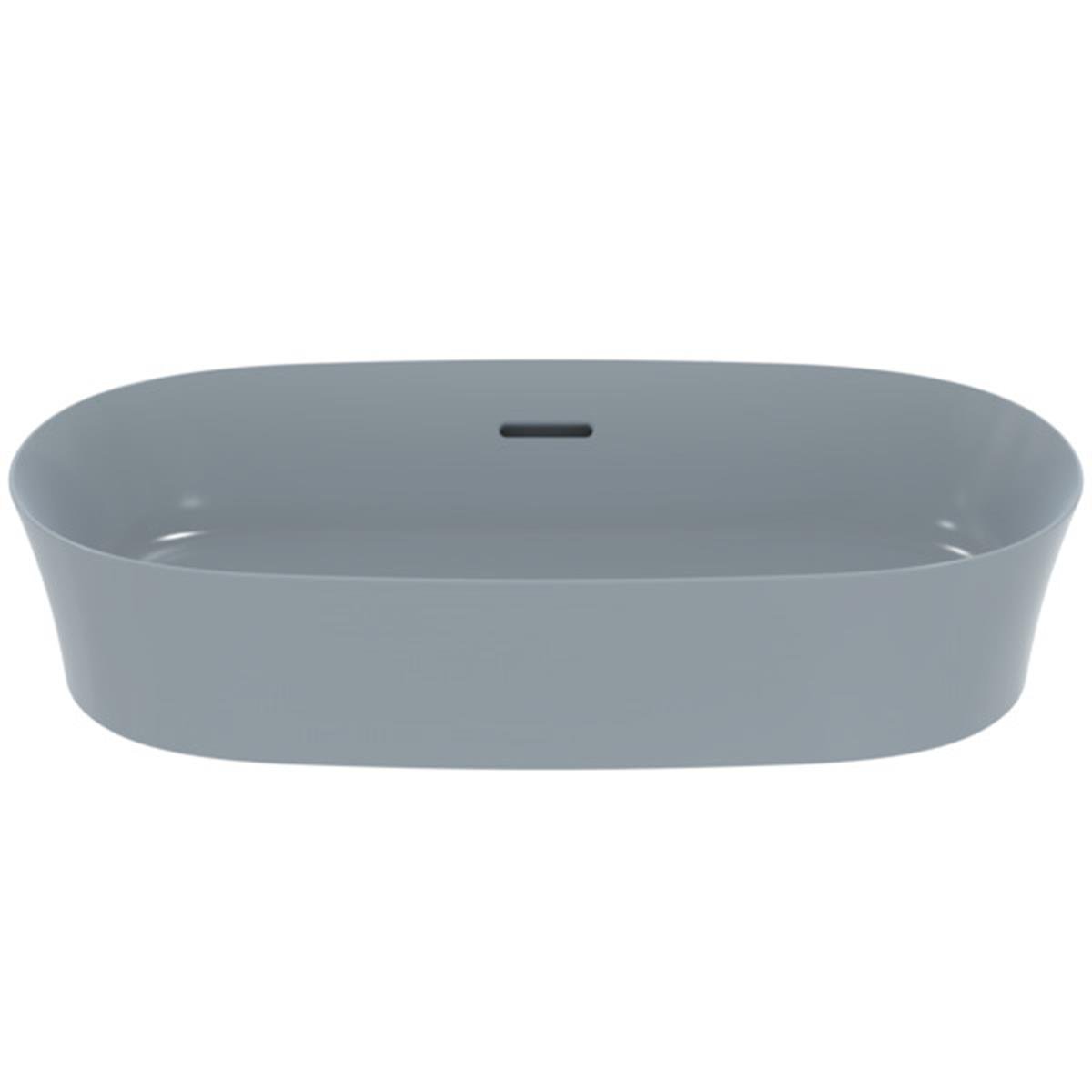MARKA}Çanak LavabolarE1397X8Ipalyss Tezgah Üstü Oval Çanak Lavabo 60cm-Barut