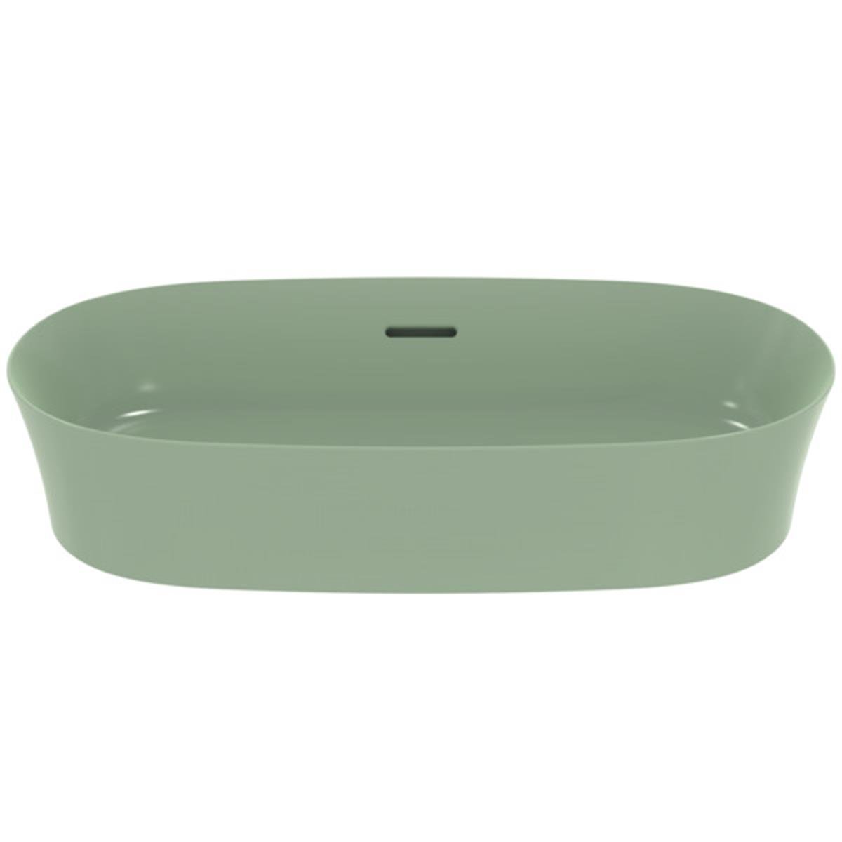 MARKA}Çanak LavabolarE1397X9Ipalyss Tezgah Üstü Oval Çanak Lavabo 60cm-Adaçayı