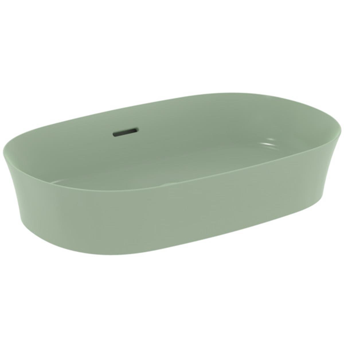 MARKA}Çanak LavabolarE1397X9Ipalyss Tezgah Üstü Oval Çanak Lavabo 60cm-Adaçayı