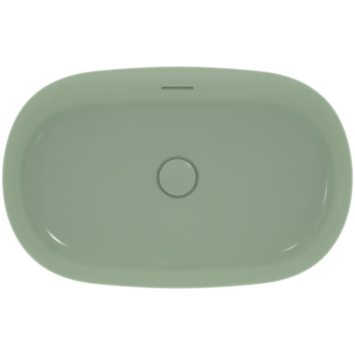 MARKA}Çanak LavabolarE1397X9Ipalyss Tezgah Üstü Oval Çanak Lavabo 60cm-Adaçayı