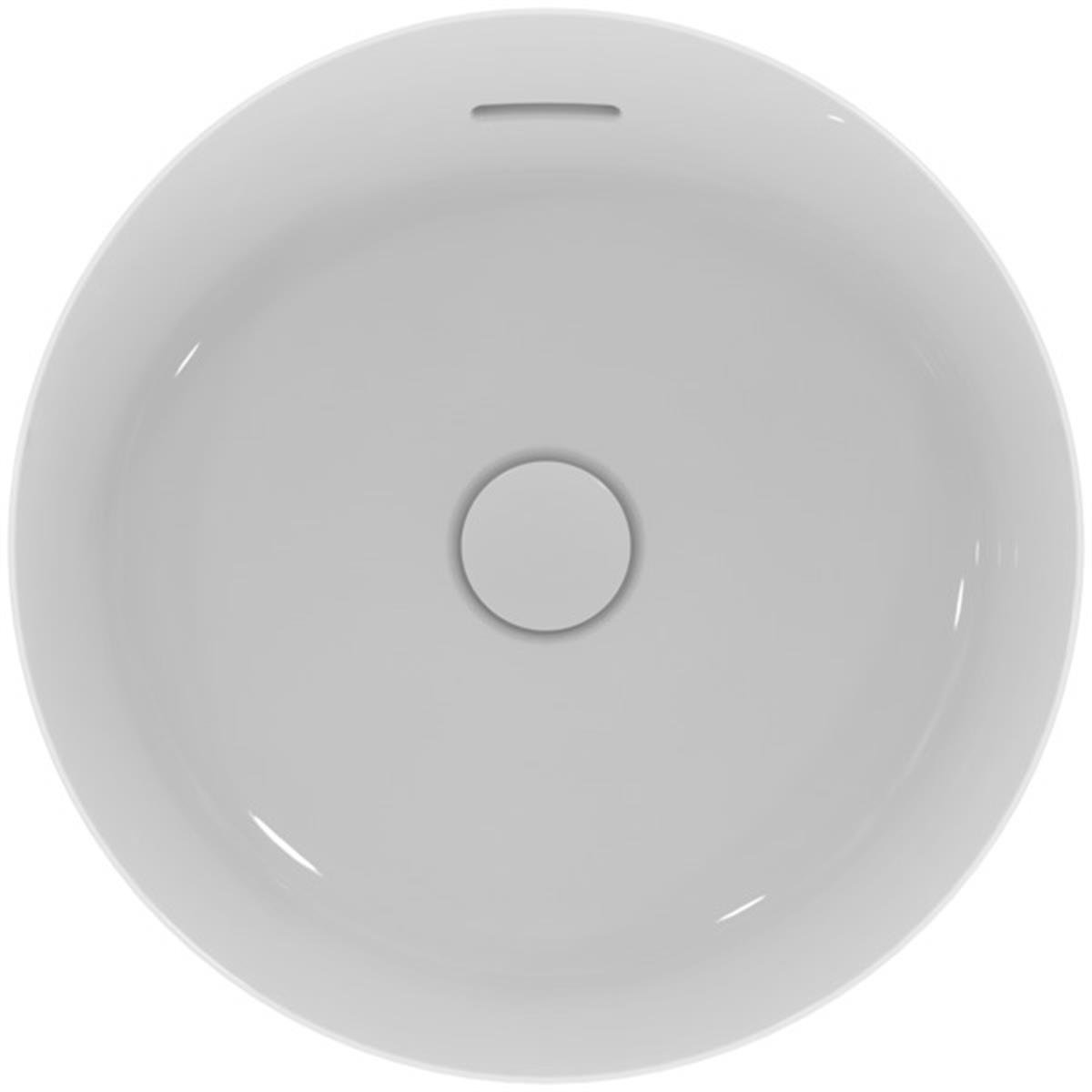 MARKA}Çanak LavabolarE141301Ipalyss Tezgah Üstü Yuvarlak Çanak Lavabo 40cm-Beyaz