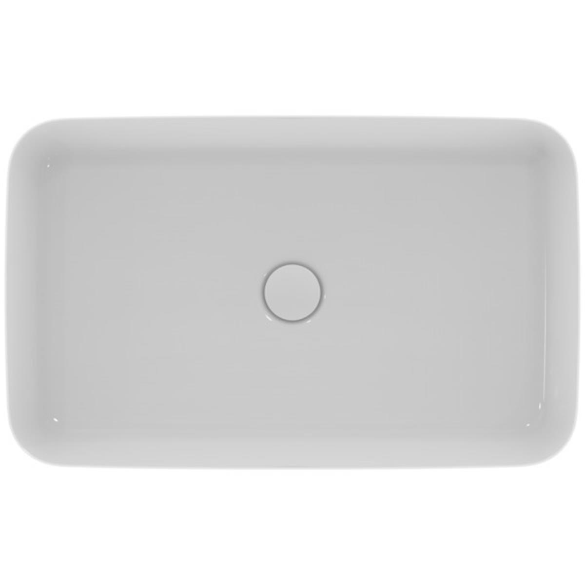 MARKA}Çanak LavabolarE188601Ipalyss Tezgah Üstü Dikdörtgen Çanak Lavabo 65cm-Beyaz
