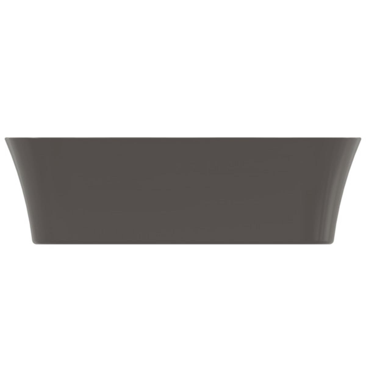 MARKA}Çanak LavabolarE1886V5Ipalyss Tezgah Üstü Dikdörtgen Çanak Lavabo 65cm-Arduvaz Grisi