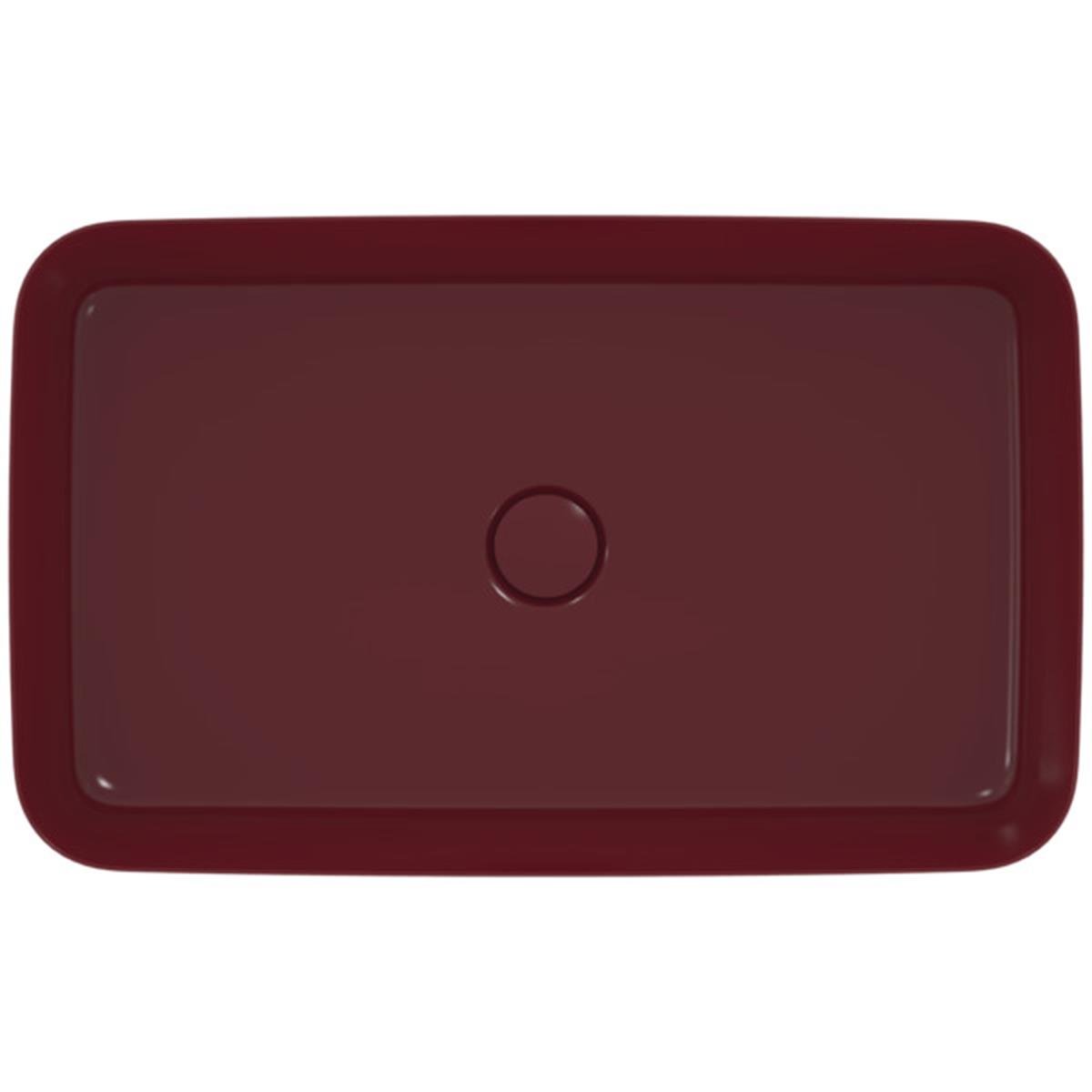 MARKA}Çanak LavabolarE1886V6Ipalyss Tezgah Üstü Dikdörtgen Çanak Lavabo 65cm-Nar