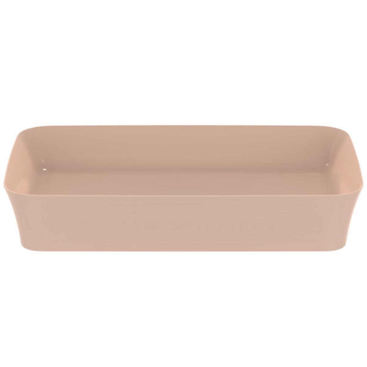 MARKA}Çanak LavabolarE1886V7Ipalyss Tezgah Üstü Dikdörtgen Çanak Lavabo 65cm-Pudra