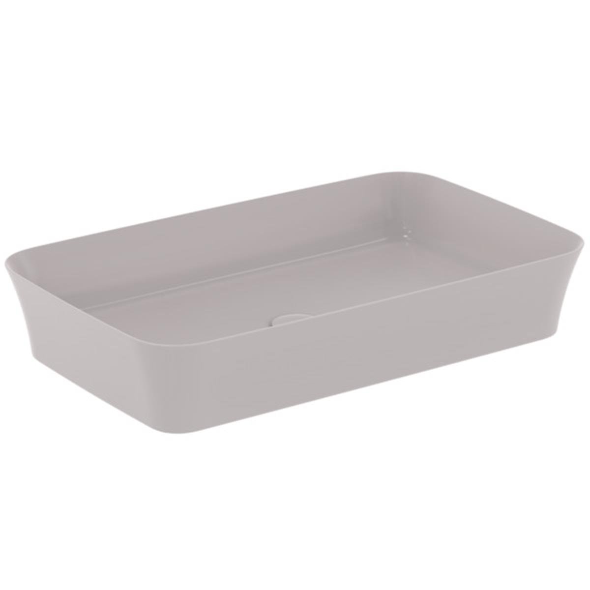 MARKA}Çanak LavabolarE1886V9Ipalyss Tezgah Üstü Dikdörtgen Çanak Lavabo 65cm-Beton
