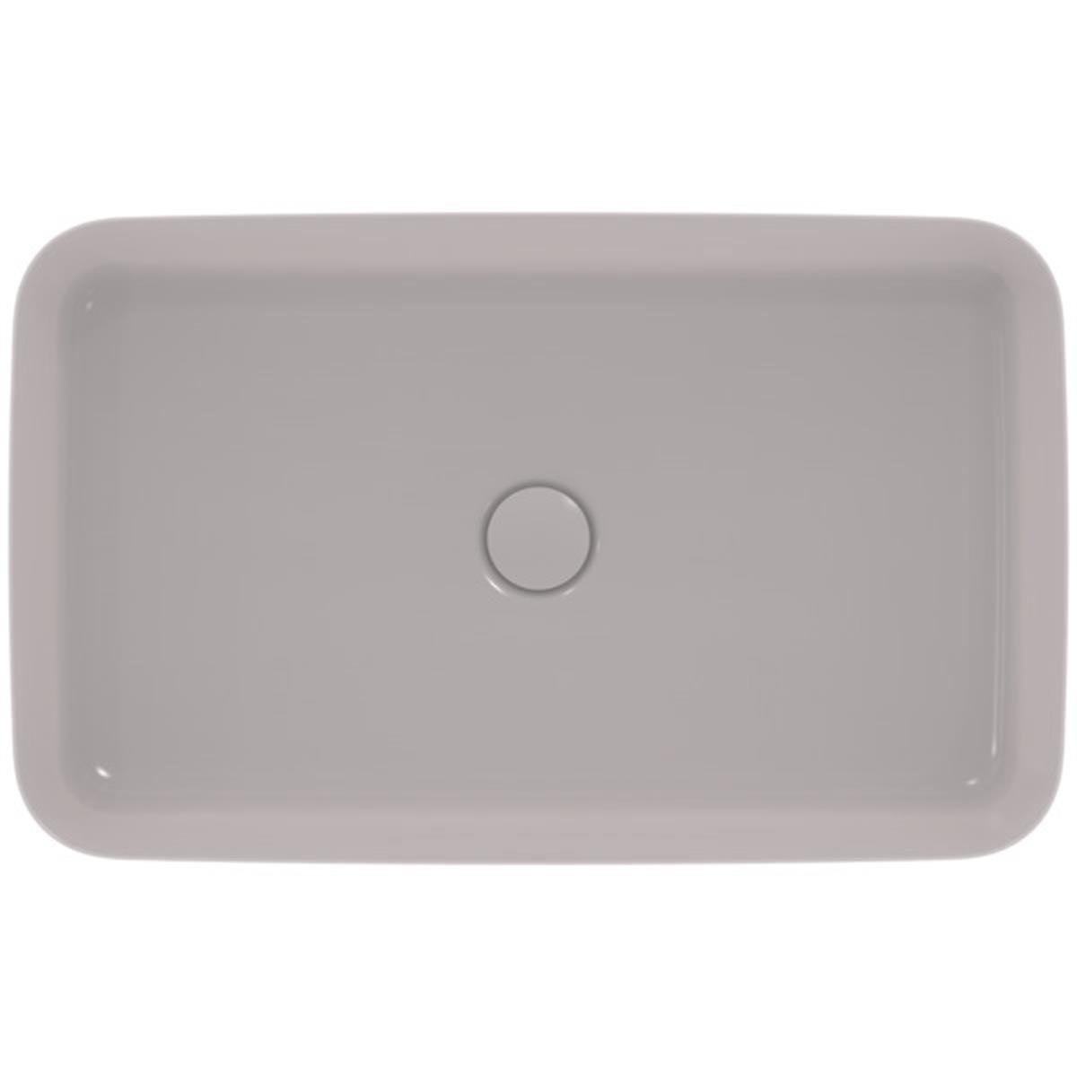 MARKA}Çanak LavabolarE1886V9Ipalyss Tezgah Üstü Dikdörtgen Çanak Lavabo 65cm-Beton