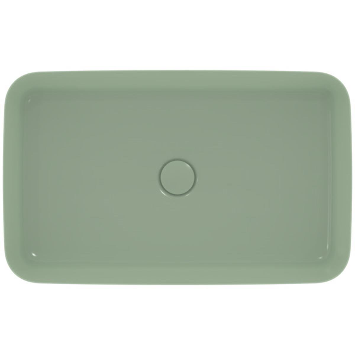 MARKA}Çanak LavabolarE1886X9Ipalyss Tezgah Üstü Dikdörtgen Çanak Lavabo 65cm-Adaçayı