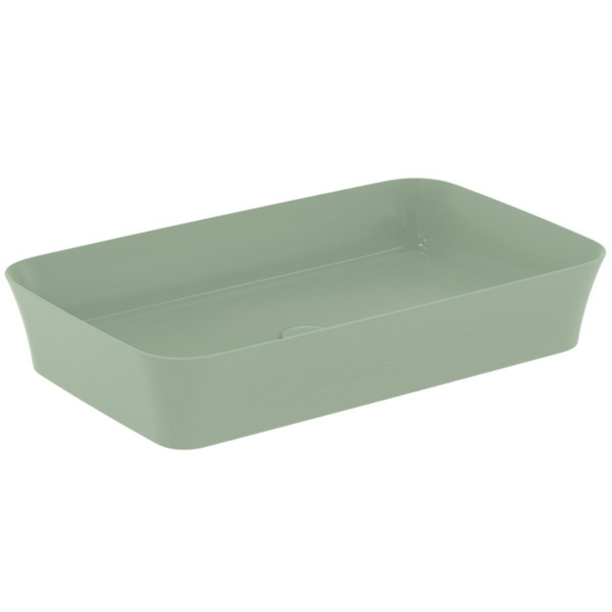 MARKA}Çanak LavabolarE1886X9Ipalyss Tezgah Üstü Dikdörtgen Çanak Lavabo 65cm-Adaçayı