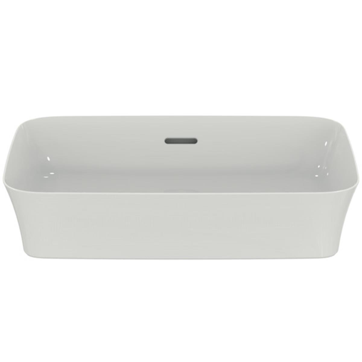 MARKA}Çanak LavabolarE207801Ipalyss Tezgah Üstü Dikdörtgen Çanak Lavabo 55cm-Beyaz