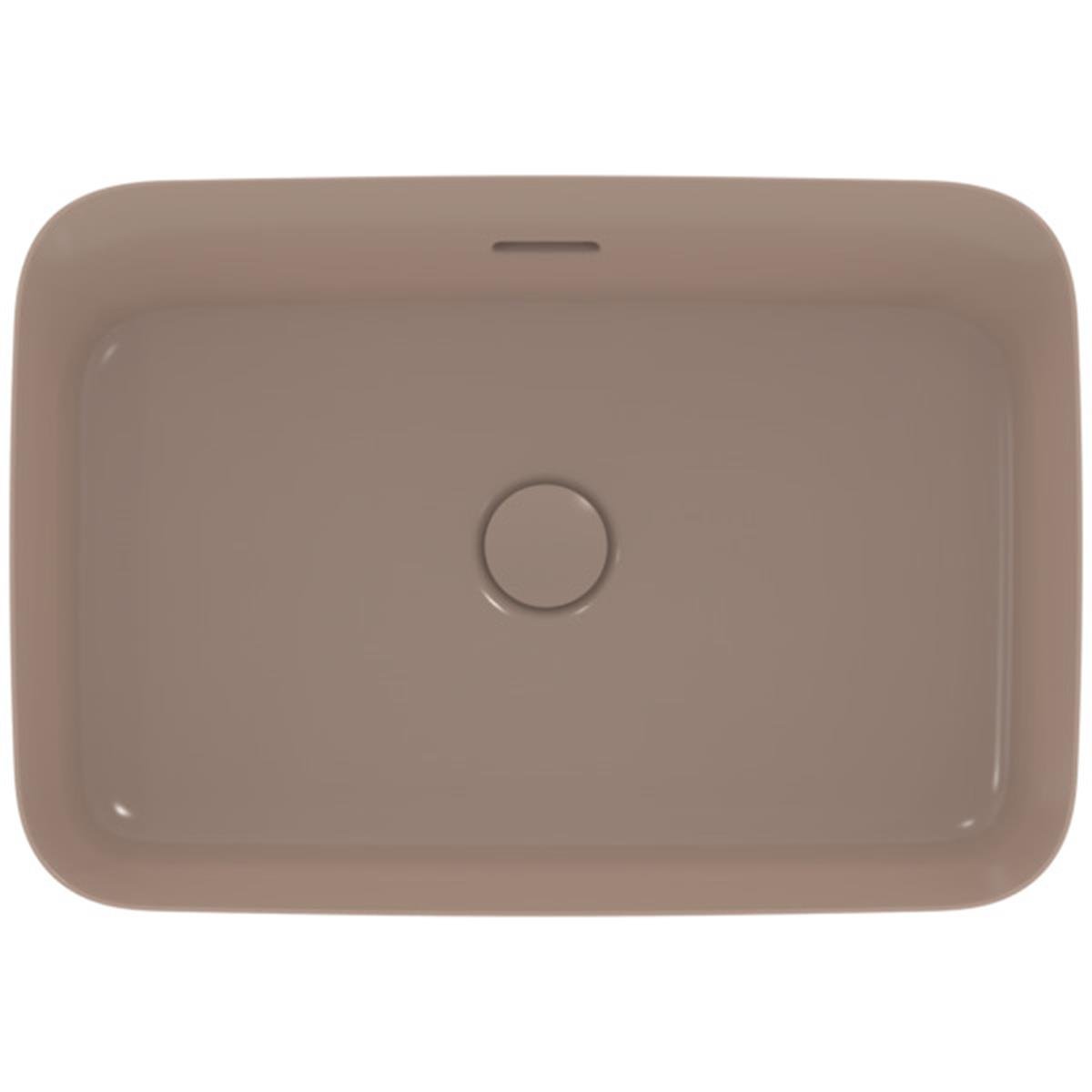 MARKA}Çanak LavabolarE2078V4Ipalyss Tezgah Üstü Dikdörtgen Çanak Lavabo 55cm-Kaşmir