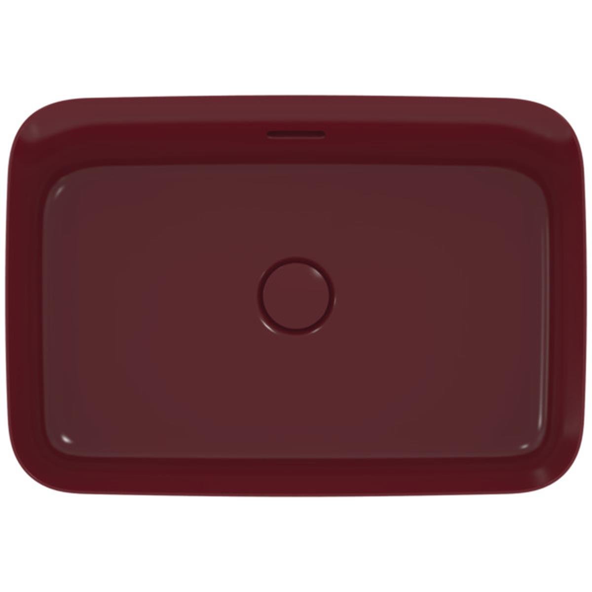 MARKA}Çanak LavabolarE2078V6Ipalyss Tezgah Üstü Dikdörtgen Çanak Lavabo 55cm-Nar