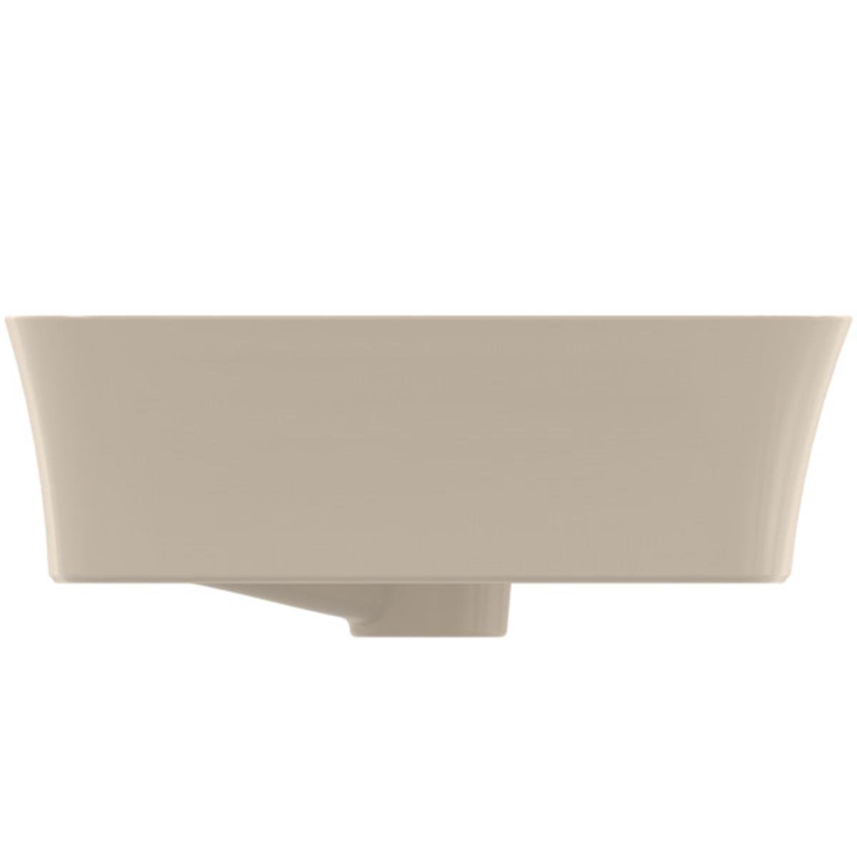 MARKA}Çanak LavabolarE2078V8Ipalyss Tezgah Üstü Dikdörtgen Çanak Lavabo 55cm-Vizon