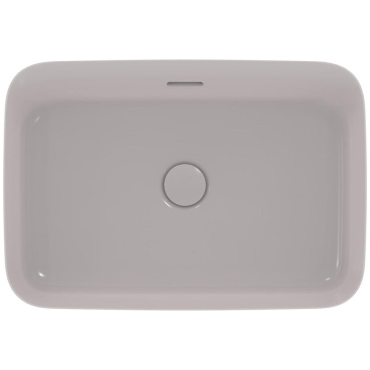 MARKA}Çanak LavabolarE2078V9Ipalyss Tezgah Üstü Dikdörtgen Çanak Lavabo 55cm-Beton