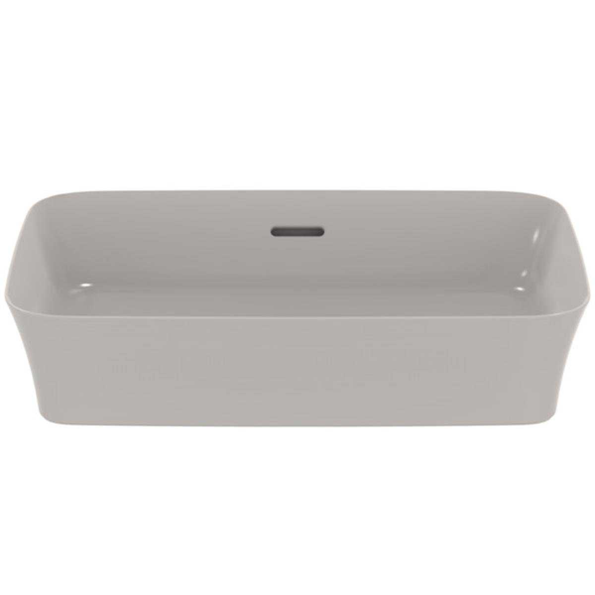 MARKA}Çanak LavabolarE2078V9Ipalyss Tezgah Üstü Dikdörtgen Çanak Lavabo 55cm-Beton