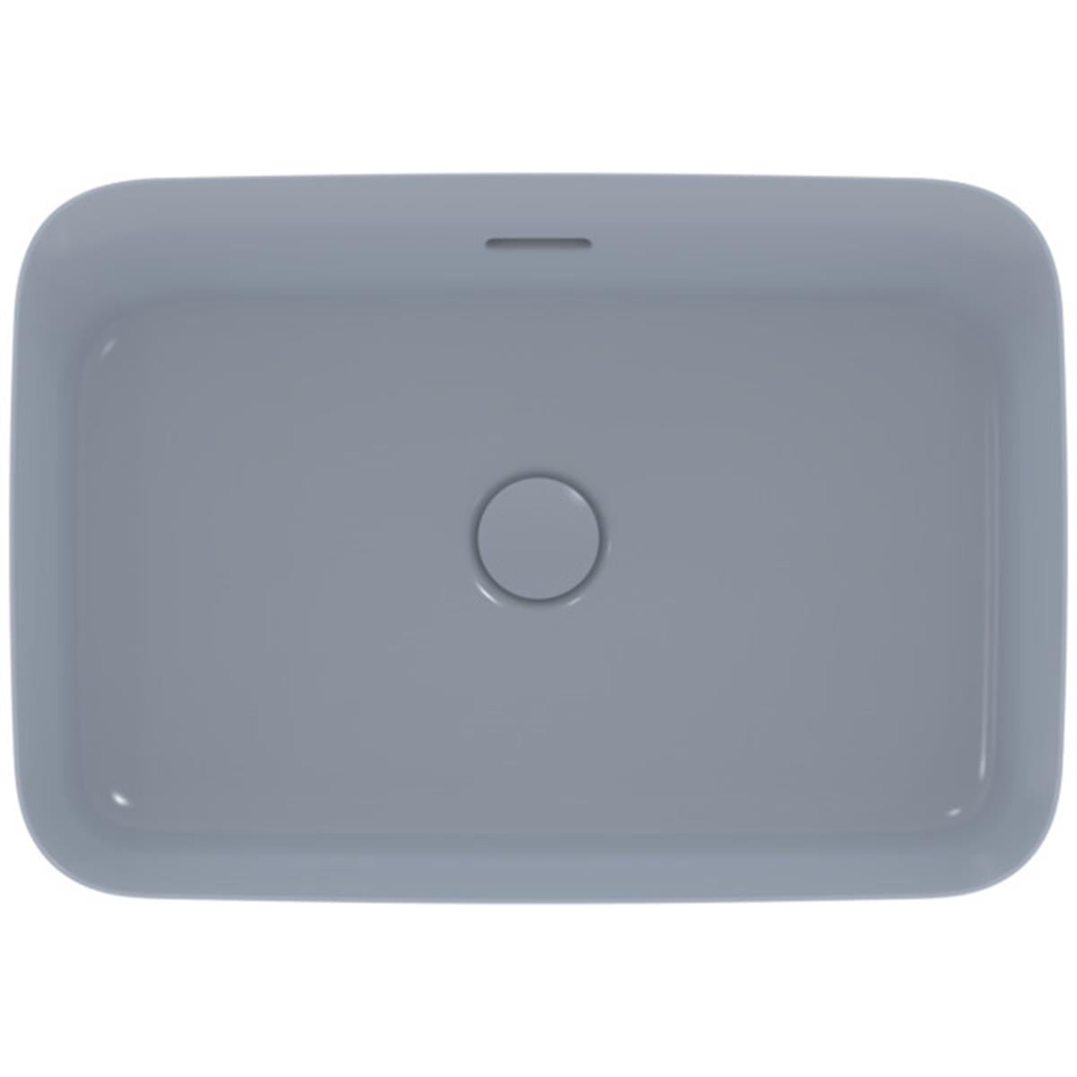 MARKA}Çanak LavabolarE2078X8Ipalyss Tezgah Üstü Dikdörtgen Çanak Lavabo 55cm-Barut