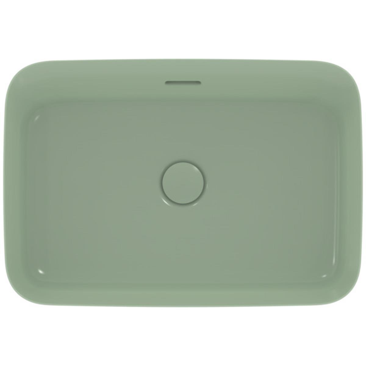 MARKA}Çanak LavabolarE2078X9Ipalyss Tezgah Üstü Dikdörtgen Çanak Lavabo 55cm-Adaçayı