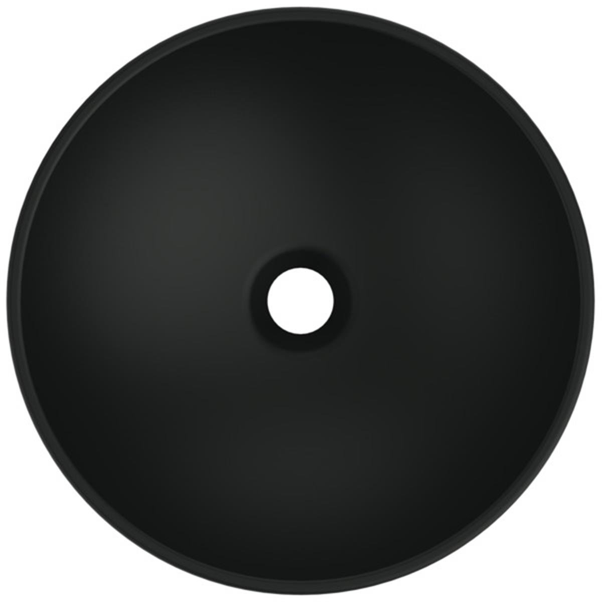 MARKA}Çanak LavabolarK0795V3StradaO Tezgah Üstü Yuvarlak Çanak Lavabo 40 Cm-Mat Siyah