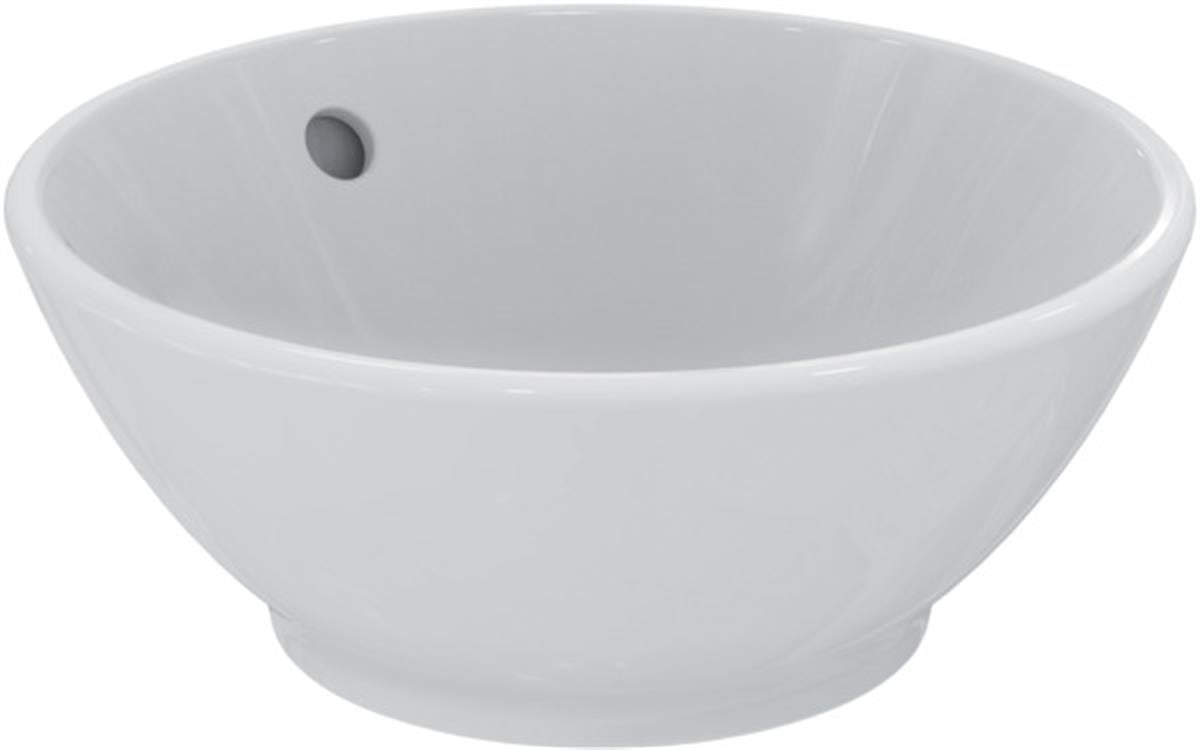 MARKA}Çanak LavabolarK081901StradaO Tezgah Üstü Yuvarlak Çanak Lavabo 38 cm
