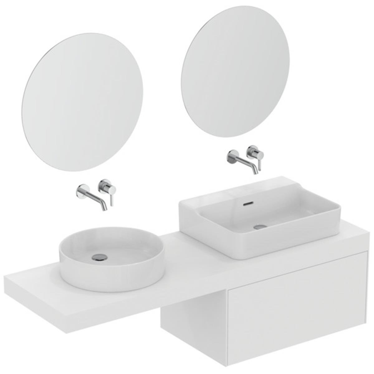 MARKA}Çanak LavabolarT369601Conca Tezgah Üstü Yuvarlak Çanak Lavabo 45 cm