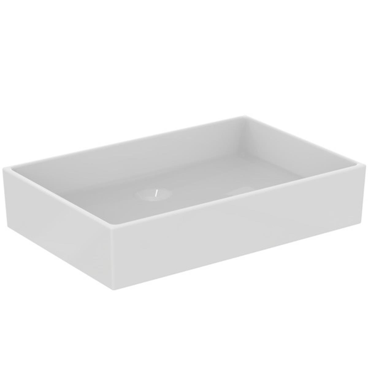 MARKA}Çanak LavabolarT374001Extra Tezgah Üstü Dikdörtgen Çanak Lavabo 60 cm