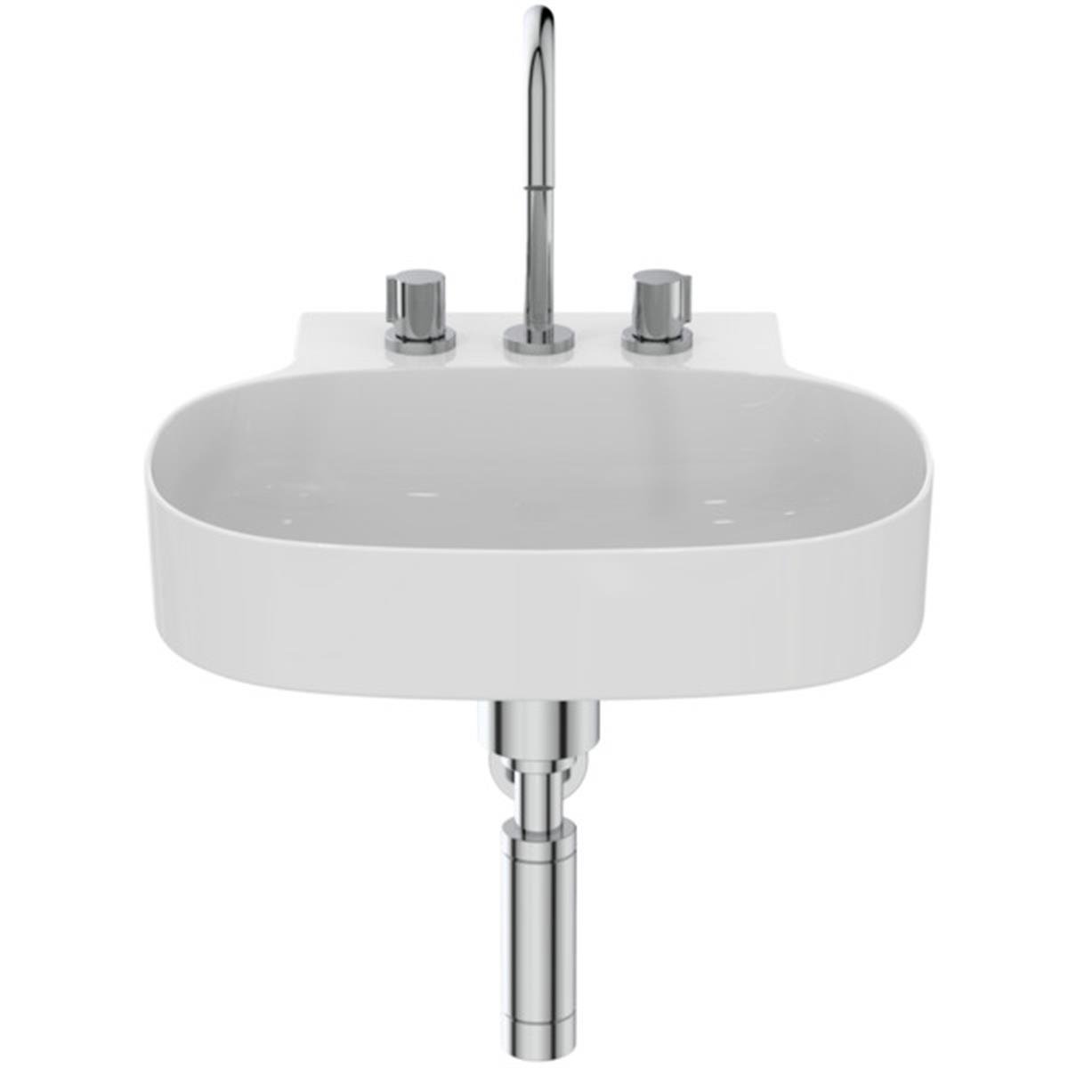 MARKA}Çanak LavabolarT439101Linda-X Lavabo 50cm Beyaz - 3 Delikli