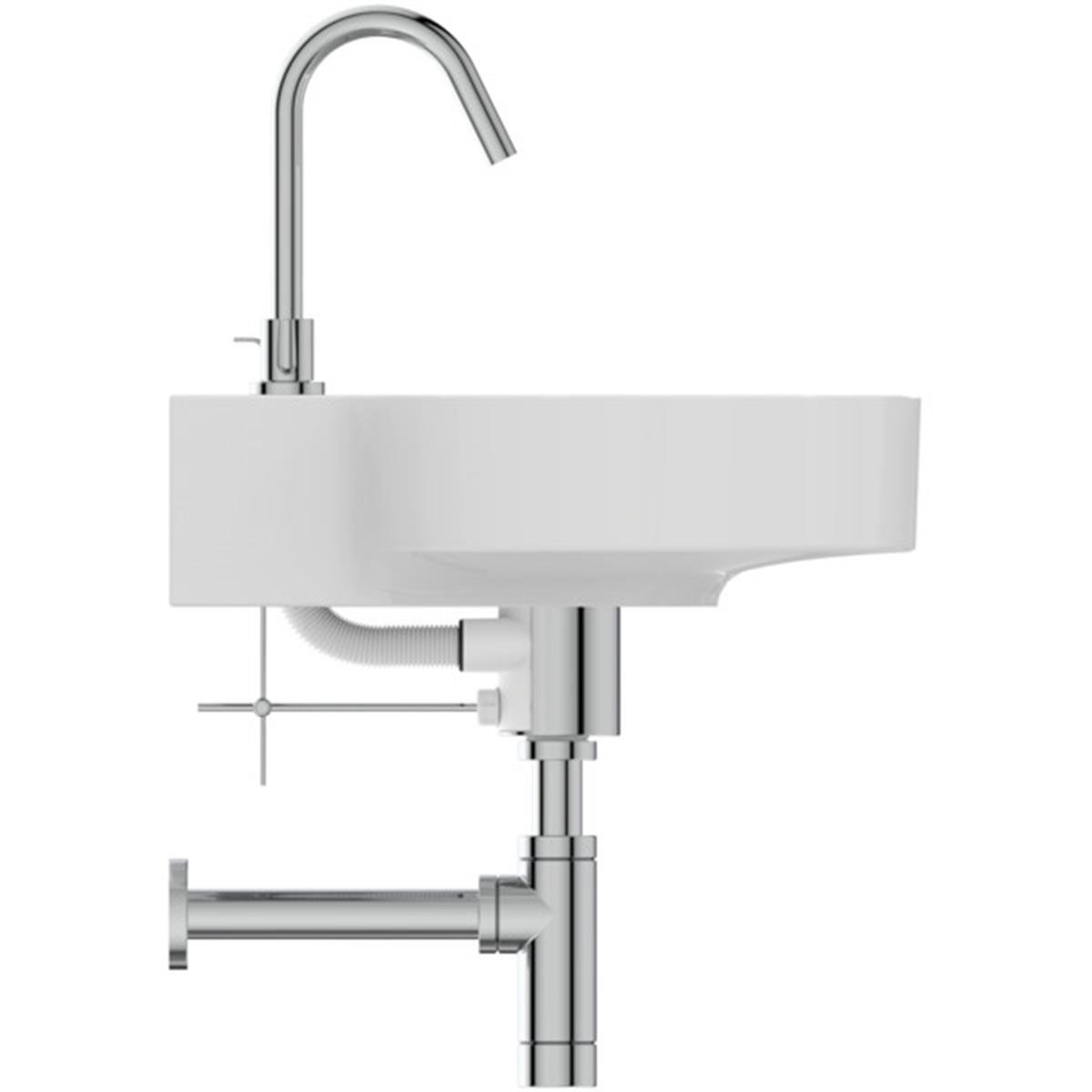 MARKA}Çanak LavabolarT439101Linda-X Lavabo 50cm Beyaz - 3 Delikli