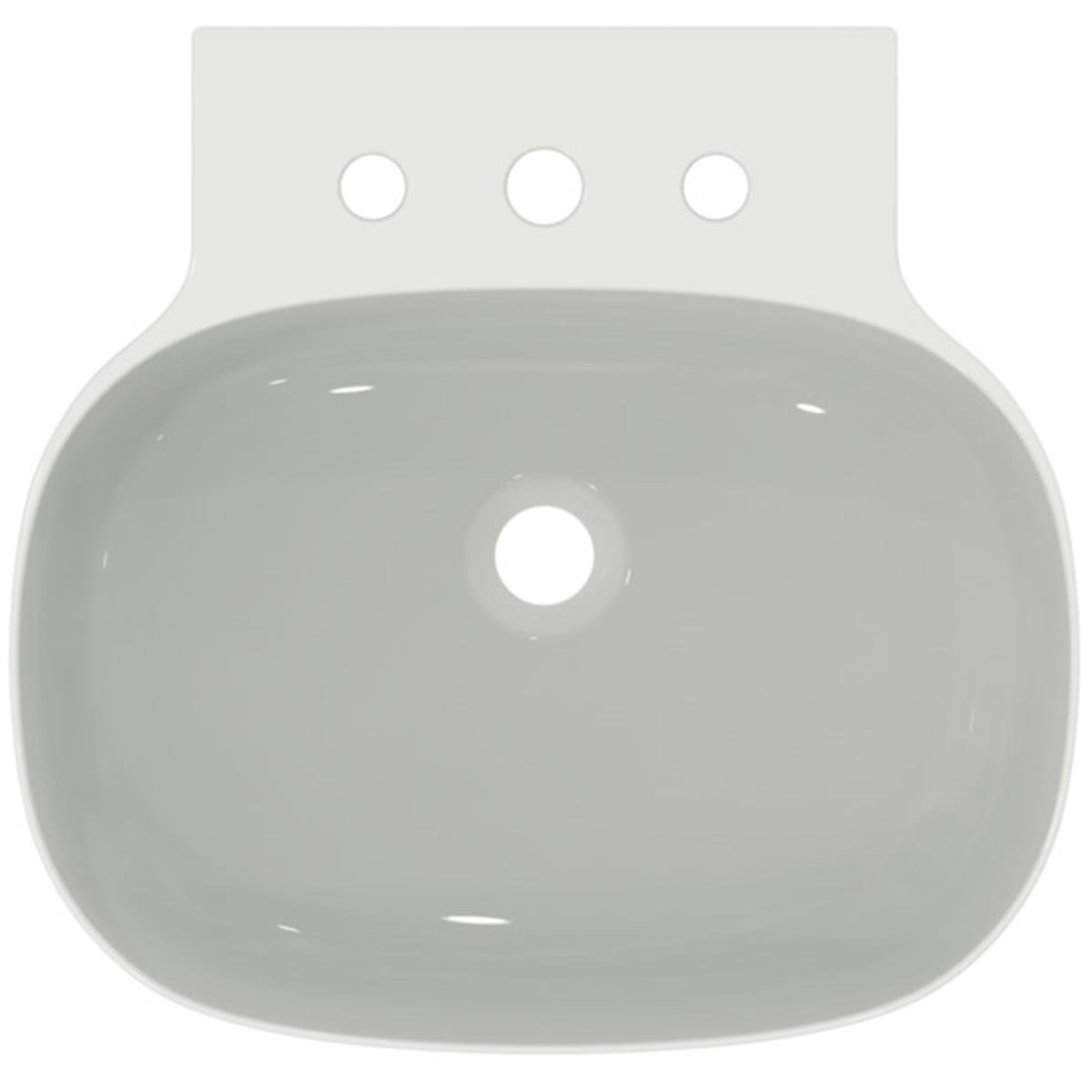 MARKA}Çanak LavabolarT439101Linda-X Lavabo 50cm Beyaz - 3 Delikli