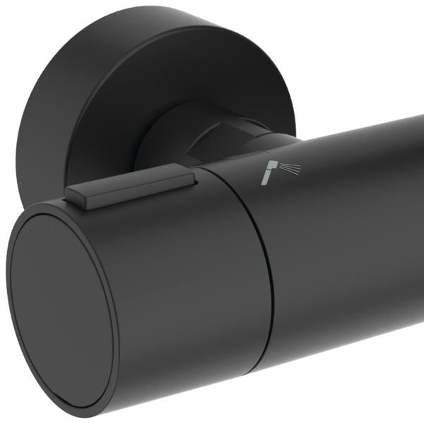 MARKA}Duş Kolonları ve Duş PanelleriBD583XGİdeal Standard Ceratherm Alu+ Termostatik Duş Sistemi-Silk Black