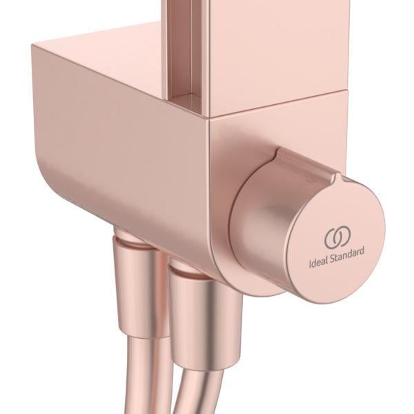 MARKA}Duş Kolonları ve Duş PanelleriBD585ROİdeal Standard Ceraflow Alu+ Duş Sistemi-Rose