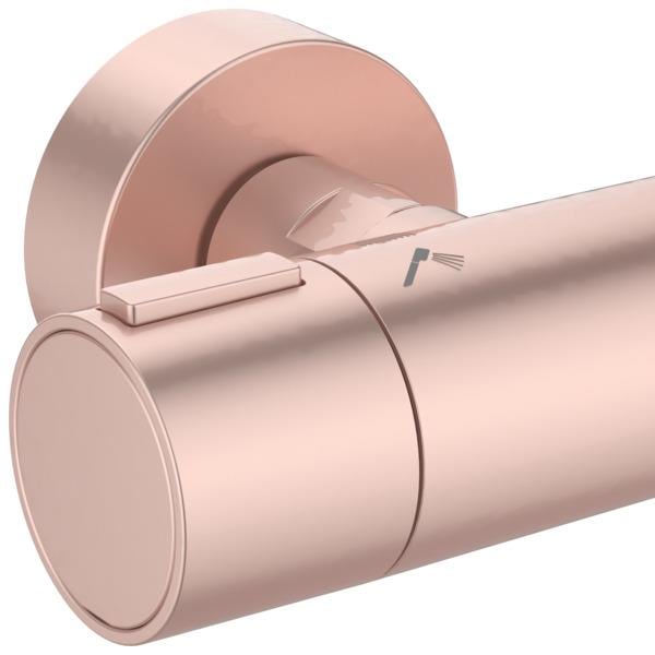 MARKA}Duş Kolonları ve Duş PanelleriBD583ROİdeal Standard Ceratherm Alu+ Termostatik Duş Sistemi-Rose