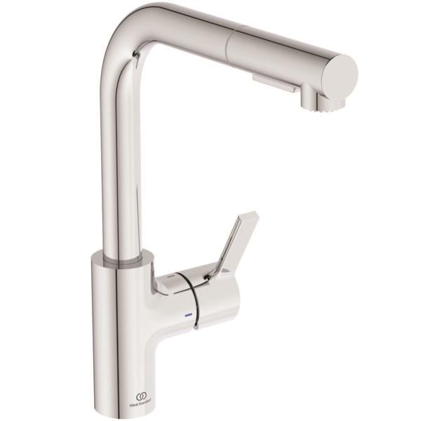 MARKA}El Duşlu Eviye BataryasıBD420AAİdeal Standard Gusto Spiralli Eviye Bataryası 2F-Chrome