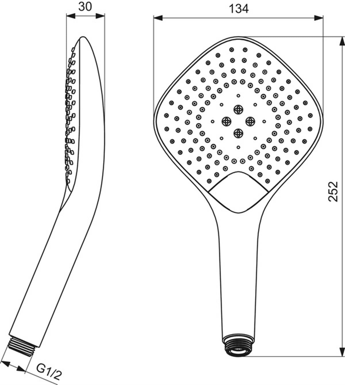 MARKA}El Duşu TakımlarıB1760AAIdealRain EvoJET Diamond 134 mm El Duşu