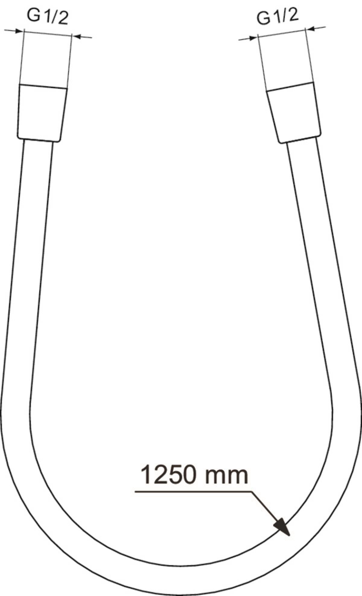MARKA}El Duşu TakımlarıBE125A2Ideal Flex 125 cm Fırçalanmış Altın