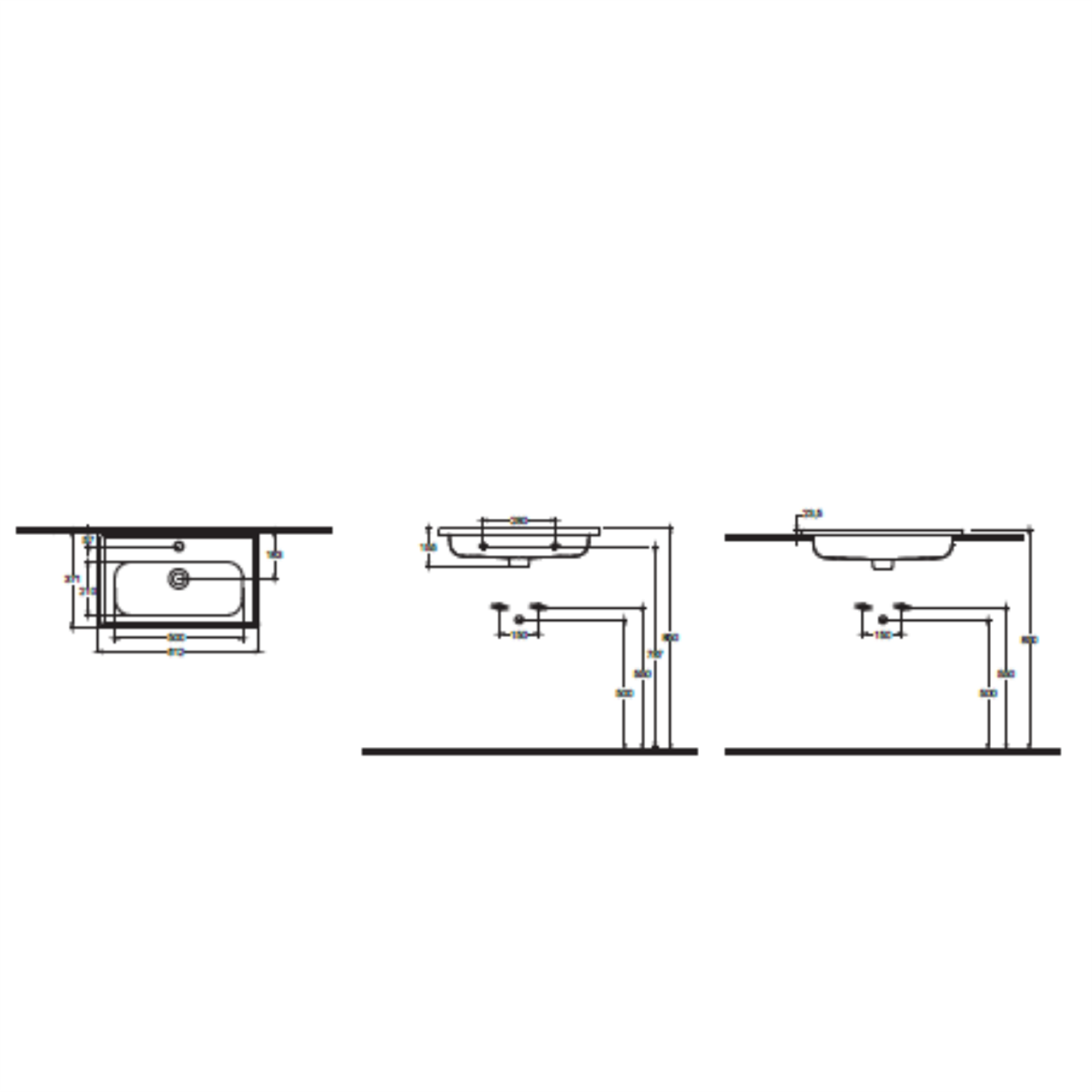 MARKA}Etajerli LavabolarZ270401Archisol II Etajerli Lavabo 61 cm