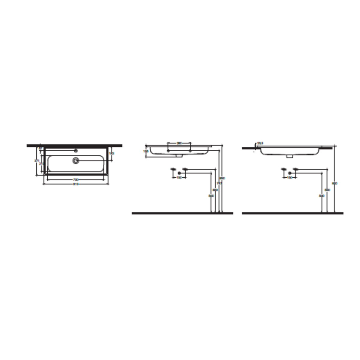 MARKA}Etajerli LavabolarZ270501Archisol II Etajerli Lavabo 81 cm