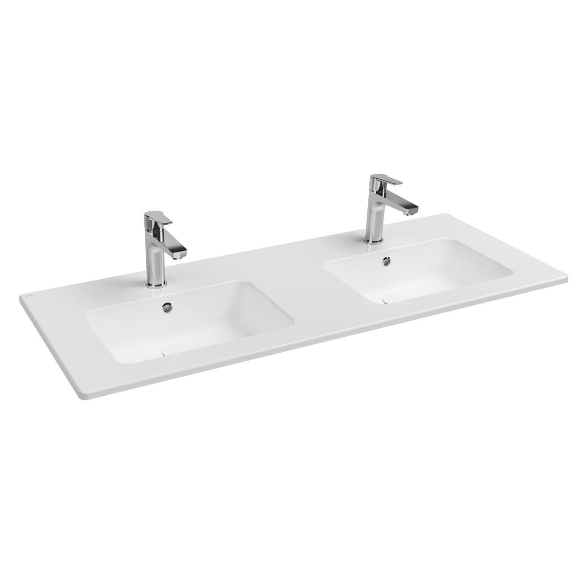 MARKA}Etajerli LavabolarZ290401Archisol Thin Etajerli Lavabo 120 cm Çift Hazneli