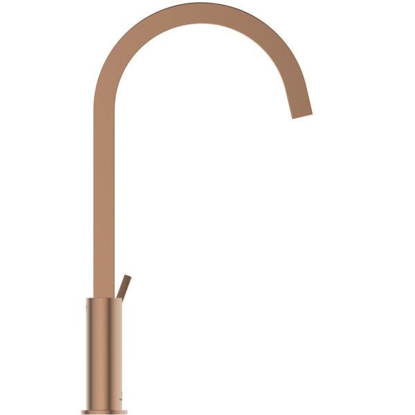 MARKA}Kuğu Borulu Eviye BataryasıBD411J4İdeal Standard Gusto Kuğu Eviye Bataryası-Sunset Rose-Kare Borulu