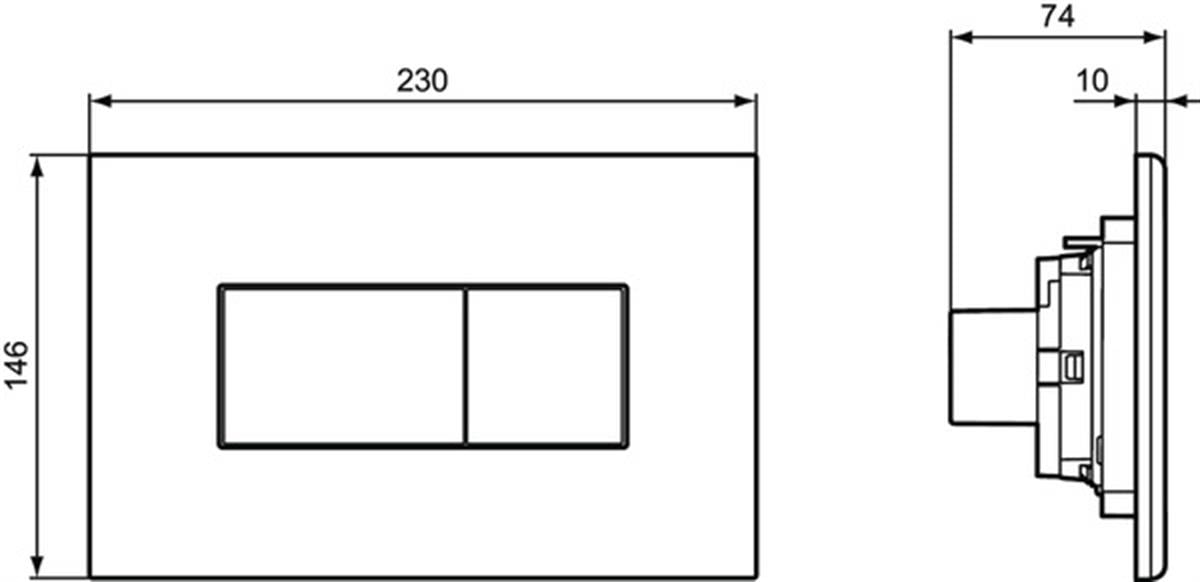 MARKA}Kumanda PanelleriR0110JGSolea P2 Kumanda Paneli-Mat Krom