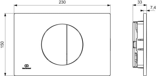 MARKA}Kumanda PanelleriR0503ROİdeal Standard Oleas M5 Kumanda Paneli-Rose
